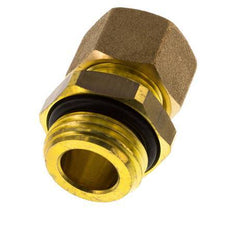 G 1/2'' Buitendraad x 12mm Messing Rechte Knelfitting met NBR Afdichting 75 Bar DIN EN 1254-2