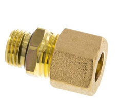 G 1/4'' Buitendraad x 10mm Messing Rechte Knelfitting met NBR Afdichting 95 Bar DIN EN 1254-2