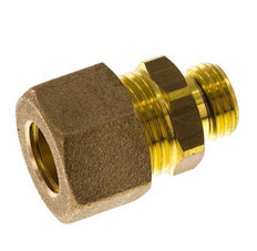 G 1/4'' Buitendraad x 12mm Messing Rechte Knelfitting met NBR Afdichting 75 Bar DIN EN 1254-2