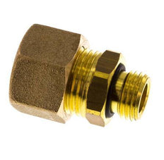 G 1/4'' Buitendraad x 12mm Messing Rechte Knelfitting met NBR Afdichting 75 Bar DIN EN 1254-2