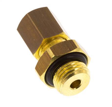 G 1/8'' Male x 4mm Brass Straight Compression Fitting with NBR Seal 150 Bar DIN EN 1254-2 [2 Pieces]