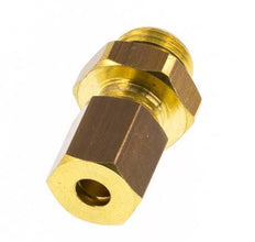 G 1/8'' Male x 4mm Brass Straight Compression Fitting with NBR Seal 150 Bar DIN EN 1254-2 [2 Pieces]