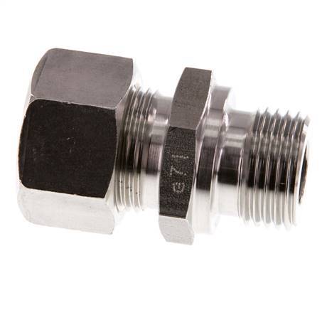 G 1/2'' Buitendraad x 15L RVS Rechte Knelfitting 315 Bar DIN 2353