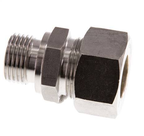 G 1/2'' Buitendraad x 18L RVS Rechte Knelfitting 315 Bar DIN 2353