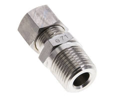 1/2'' NPT Male x 12L Stainless steel Straight Compression Fitting 315 Bar DIN 2353