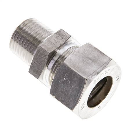 1/2'' NPT Male x 18L Stainless steel Straight Compression Fitting 315 Bar DIN 2353