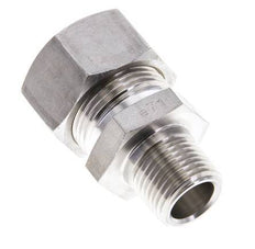 1/2'' NPT Male x 22L Stainless steel Straight Compression Fitting 160 Bar DIN 2353