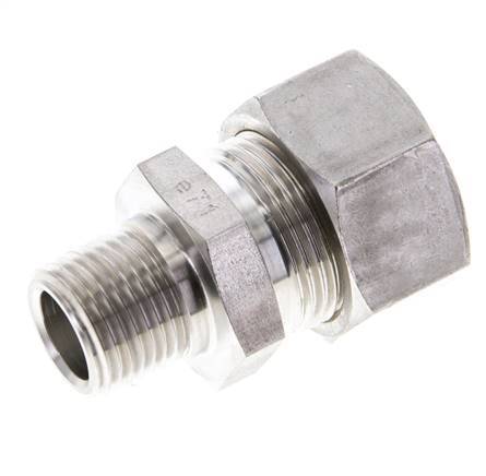 1/2'' NPT Male x 22L Stainless steel Straight Compression Fitting 160 Bar DIN 2353
