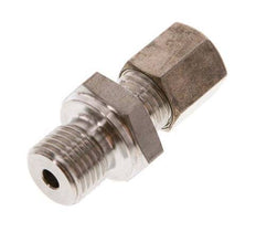 G 1/4'' Buitendraad x 6L RVS Rechte Knelfitting 315 Bar DIN 2353