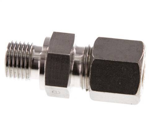 G 1/4'' Buitendraad x 8S RVS Rechte Knelfitting 630 Bar DIN 2353