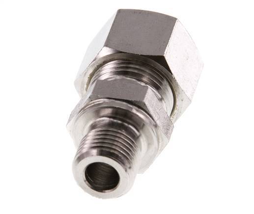 G 1/4'' Buitendraad x 12L RVS Rechte Knelfitting 315 Bar DIN 2353