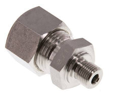 G 1/8'' Buitendraad x 12L RVS Rechte Knelfitting 315 Bar DIN 2353