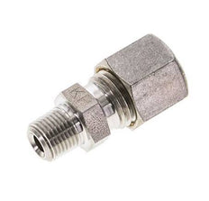 1/8'' NPT Male x 8L Stainless steel Straight Compression Fitting 315 Bar DIN 2353
