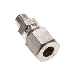 1/8'' NPT Male x 8L Stainless steel Straight Compression Fitting 315 Bar DIN 2353
