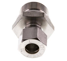 G 3/4'' Buitendraad x 12L RVS Rechte Knelfitting 315 Bar DIN 2353