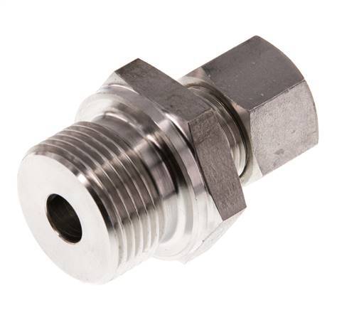 G 3/4'' Buitendraad x 12L RVS Rechte Knelfitting 315 Bar DIN 2353