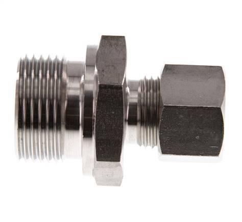 G 3/4'' Buitendraad x 12L RVS Rechte Knelfitting 315 Bar DIN 2353