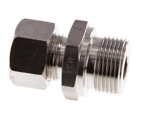 G 3/4'' Buitendraad x 15L RVS Rechte Knelfitting 315 Bar DIN 2353