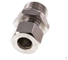 G 3/4'' Buitendraad x 15L RVS Rechte Knelfitting 315 Bar DIN 2353