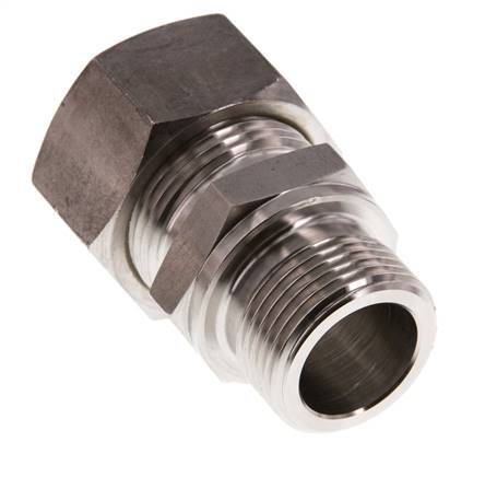 G 3/4'' Buitendraad x 22L RVS Rechte Knelfitting 160 Bar DIN 2353
