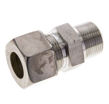 3/4'' NPT Male x 20S Stainless steel Straight Compression Fitting 400 Bar DIN 2353