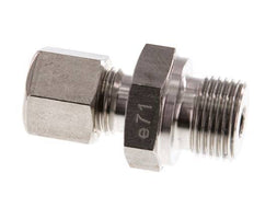 G 3/8'' Buitendraad x 8L RVS Rechte Knelfitting 315 Bar DIN 2353
