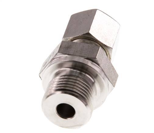 G 3/8'' Buitendraad x 8L RVS Rechte Knelfitting 315 Bar DIN 2353