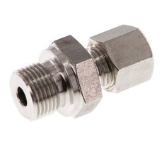 G 3/8'' Buitendraad x 8L RVS Rechte Knelfitting 315 Bar DIN 2353