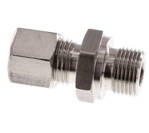 G 3/8'' Buitendraad x 10L RVS Rechte Knelfitting 315 Bar DIN 2353