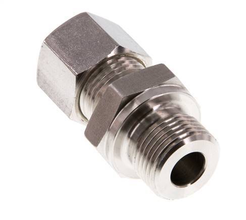 G 3/8'' Buitendraad x 10L RVS Rechte Knelfitting 315 Bar DIN 2353