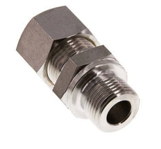 G 3/8'' Buitendraad x 12L RVS Rechte Knelfitting 315 Bar DIN 2353