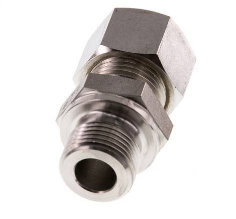 G 3/8'' Buitendraad x 12L RVS Rechte Knelfitting 315 Bar DIN 2353