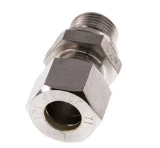G 3/8'' Buitendraad x 12L RVS Rechte Knelfitting 315 Bar DIN 2353
