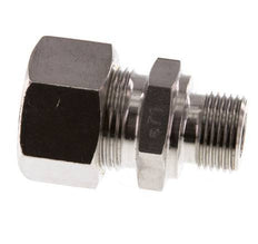 G 3/8'' Buitendraad x 15L RVS Rechte Knelfitting 315 Bar DIN 2353