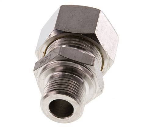G 3/8'' Buitendraad x 15L RVS Rechte Knelfitting 315 Bar DIN 2353