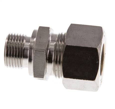 G 3/8'' Buitendraad x 15L RVS Rechte Knelfitting 315 Bar DIN 2353