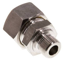 G 3/8'' Buitendraad x 18L RVS Rechte Knelfitting 315 Bar DIN 2353