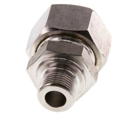 G 3/8'' Buitendraad x 18L RVS Rechte Knelfitting 315 Bar DIN 2353