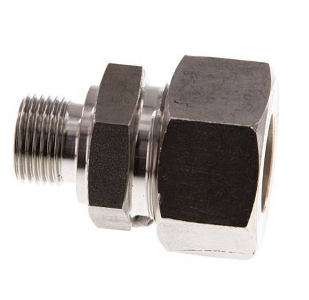 G 3/8'' Buitendraad x 18L RVS Rechte Knelfitting 315 Bar DIN 2353