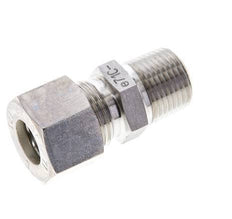 3/8'' NPT Male x 12L Stainless steel Straight Compression Fitting 315 Bar DIN 2353