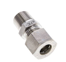 3/8'' NPT Male x 12L Stainless steel Straight Compression Fitting 315 Bar DIN 2353