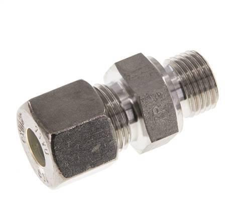 M16x1.5 Buitendraad x 10S RVS Rechte Knelfitting 630 Bar DIN 2353