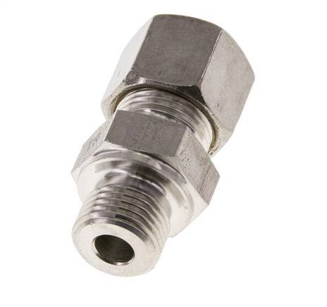 M16x1.5 Buitendraad x 10S RVS Rechte Knelfitting 630 Bar DIN 2353