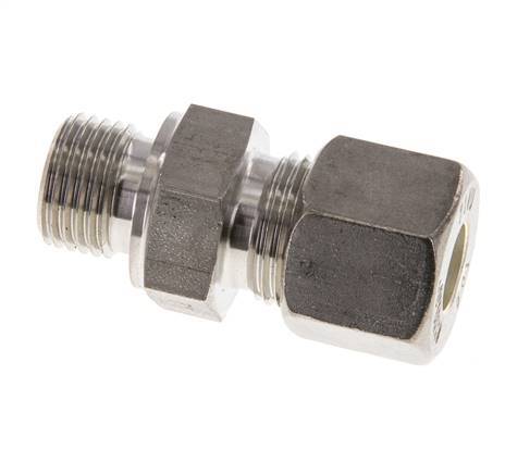 M16x1.5 Buitendraad x 10S RVS Rechte Knelfitting 630 Bar DIN 2353