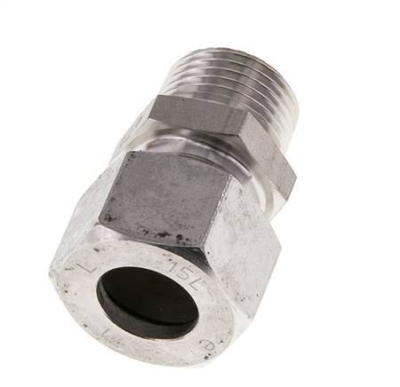 M18x1.5 Buitendraad x 10L RVS Rechte Knelfitting 315 Bar DIN 2353