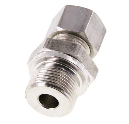 M22x1.5 Buitendraad x 12L RVS Rechte Knelfitting 315 Bar DIN 2353