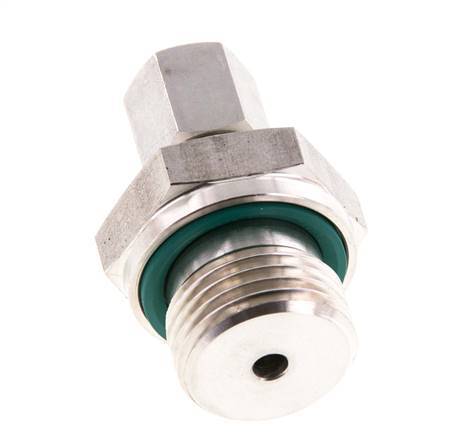 G 1/2'' Buitendraad x 6L RVS Rechte Knelfitting met FKM Afdichting 315 Bar DIN 2353