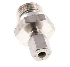 G 1/2'' Buitendraad x 6L RVS Rechte Knelfitting met FKM Afdichting 315 Bar DIN 2353