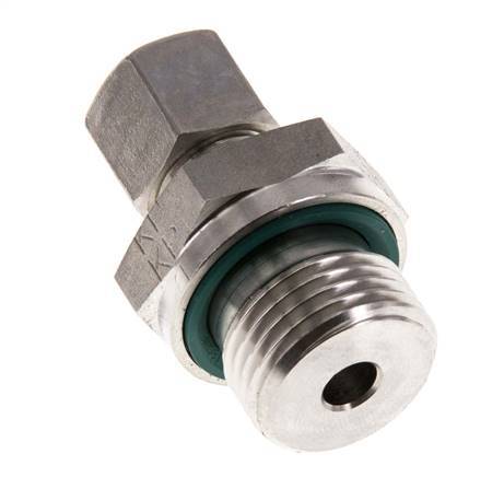 G 1/2'' Buitendraad x 8L RVS Rechte Knelfitting met FKM Afdichting 315 Bar DIN 2353