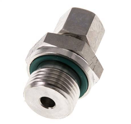 G 1/2'' Buitendraad x 8L RVS Rechte Knelfitting met FKM Afdichting 315 Bar DIN 2353